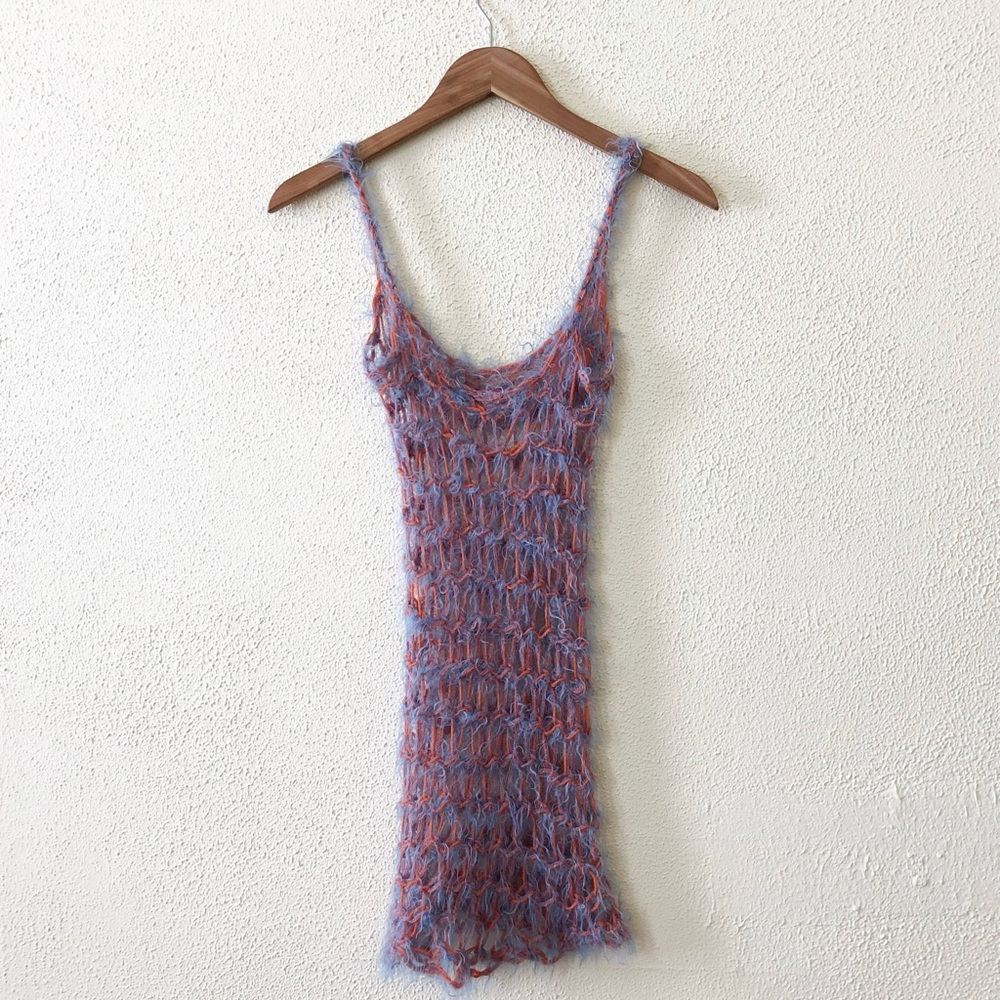 Vintage Punk Doris Goldberger No:Wear Open Knit Dress S - Picture 4 of 5